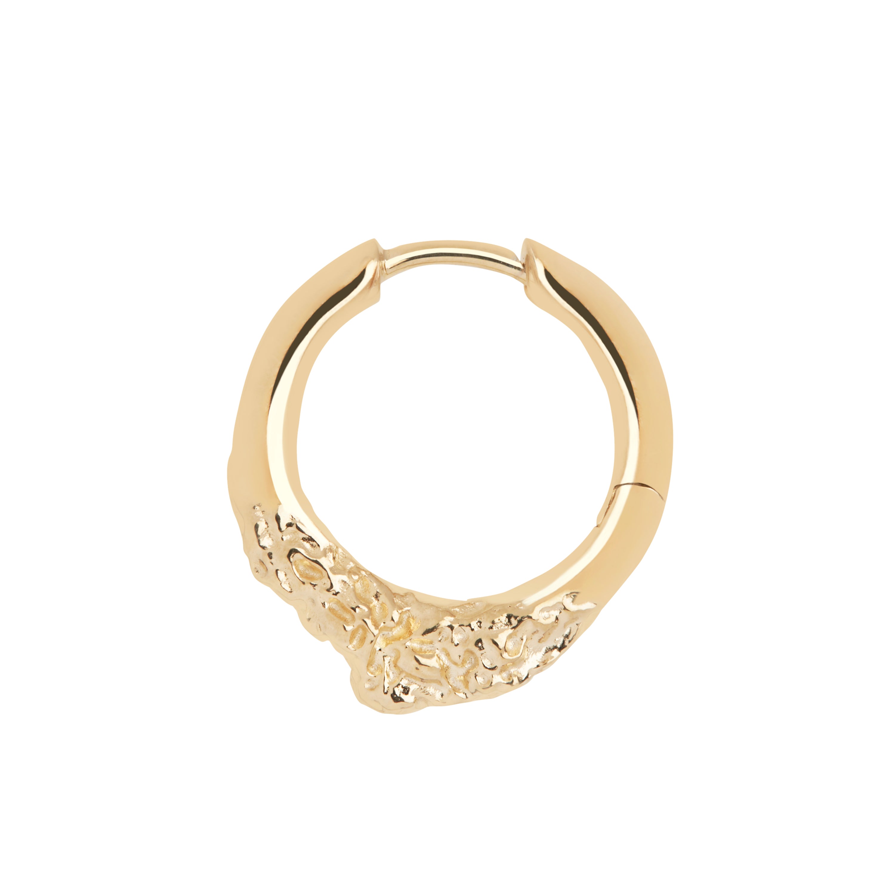 Miro ørering, forgyldt - 12 mm.